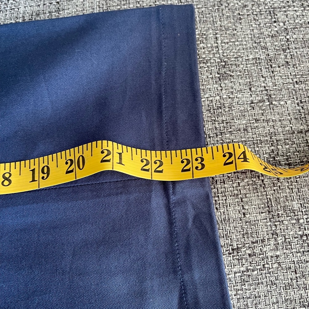 NWT Briggs New York Blue Ankle Cropped Pants With Belt Classic Style - Picture 5 of 9